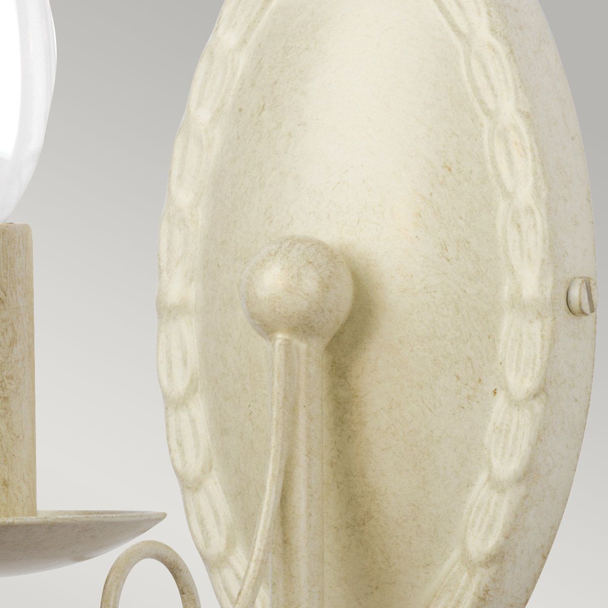 Minster 1 Light Wall Light - Ivory Gold - Comet Lighting