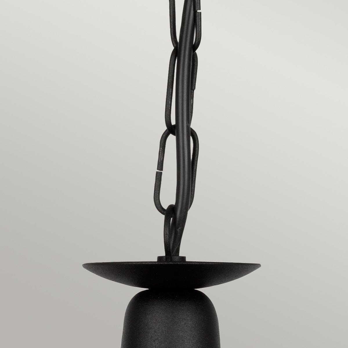 Minster 3 Light Chandelier - Black - Comet Lighting