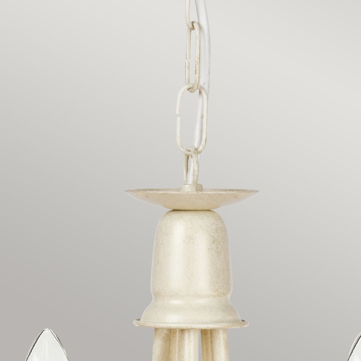 Minster 5 Light Chandelier - Ivory Gold - Comet Lighting