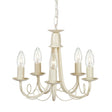 Minster 5 Light Chandelier - Ivory Gold - Comet Lighting