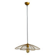Rhea Gold Ceiling Light With Gold Wire Shade