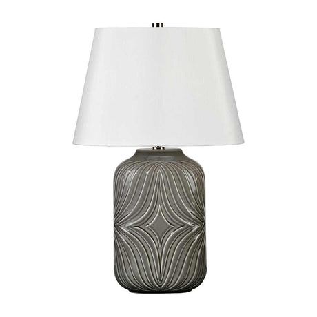 Muse 1 Light Table Lamp - Grey - Comet Lighting