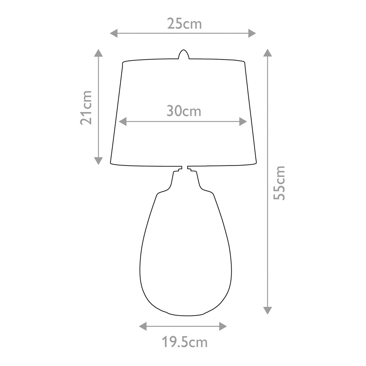 Newham 1 Light Small Table Lamp - Comet Lighting