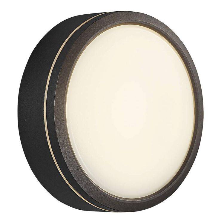 Nordlux Ava Outdoor Wall/Ceiling Light Black/Opal - Comet Lighting