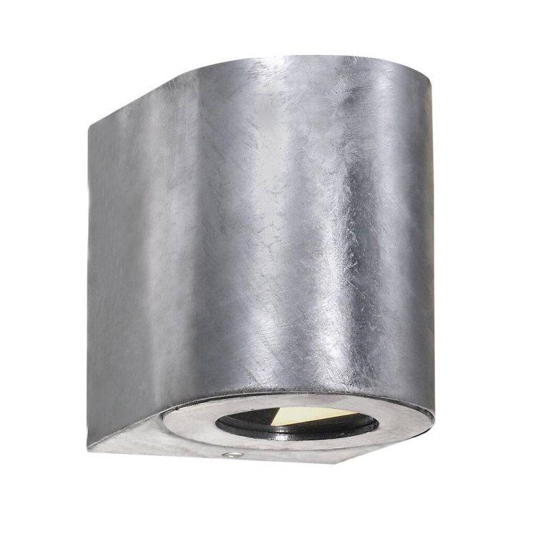 Nordlux Canto 2 Outdoor Wall Light Galvanised - Comet Lighting