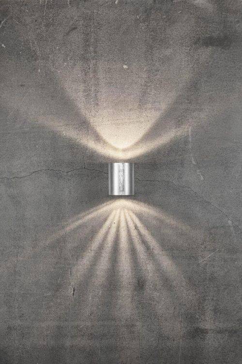 Nordlux Canto 2 Outdoor Wall Light Galvanised - Comet Lighting