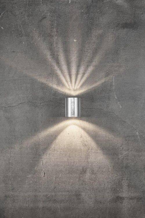 Nordlux Canto 2 Outdoor Wall Light Galvanised - Comet Lighting