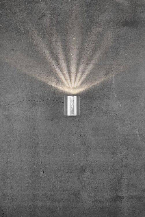 Nordlux Canto 2 Outdoor Wall Light Galvanised - Comet Lighting