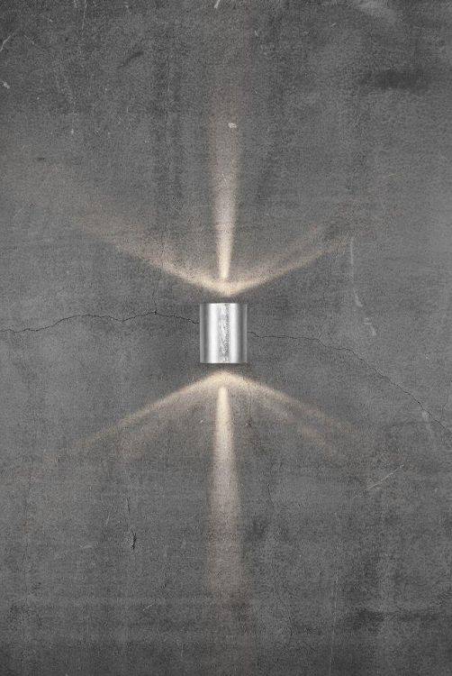 Nordlux Canto 2 Outdoor Wall Light Galvanised - Comet Lighting