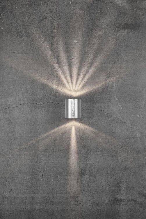 Nordlux Canto 2 Outdoor Wall Light Galvanised - Comet Lighting
