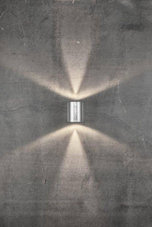 Nordlux Canto 2 Outdoor Wall Light Galvanised - Comet Lighting