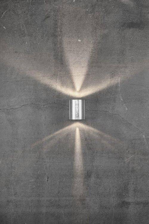 Nordlux Canto 2 Outdoor Wall Light Galvanised - Comet Lighting