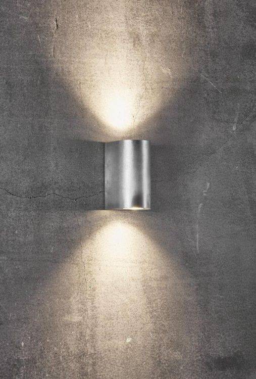 Nordlux Canto 2 Outdoor Wall Light Galvanised - Comet Lighting
