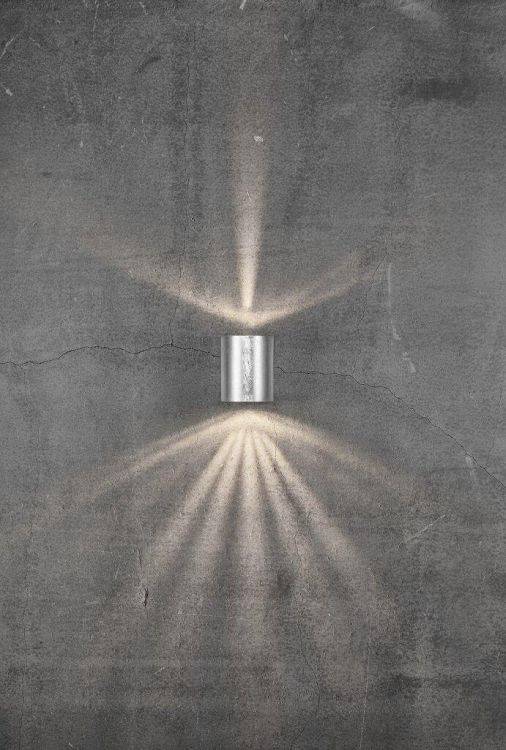 Nordlux Canto 2 Outdoor Wall Light Galvanised - Comet Lighting