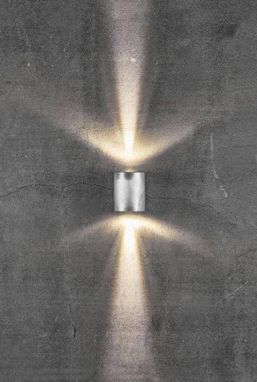 Nordlux Canto 2 Outdoor Wall Light Galvanised - Comet Lighting