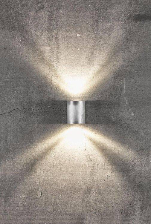 Nordlux Canto 2 Outdoor Wall Light Galvanised - Comet Lighting