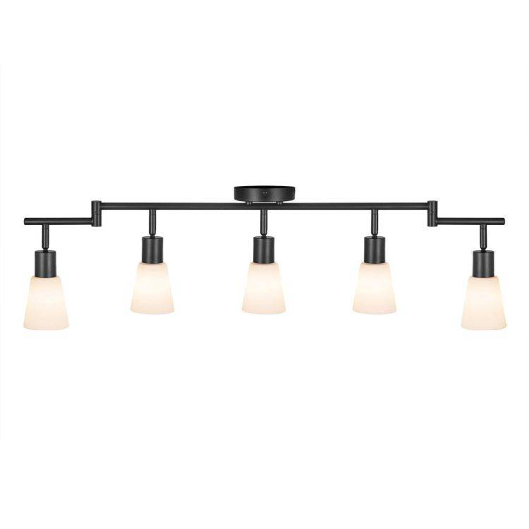 Nordlux Cole 5Lt Spotlight Bar Black/Opal - Comet Lighting