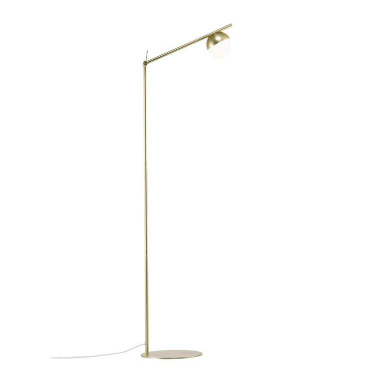 Nordlux Contina Floor Lamp Brass/Opal - Comet Lighting