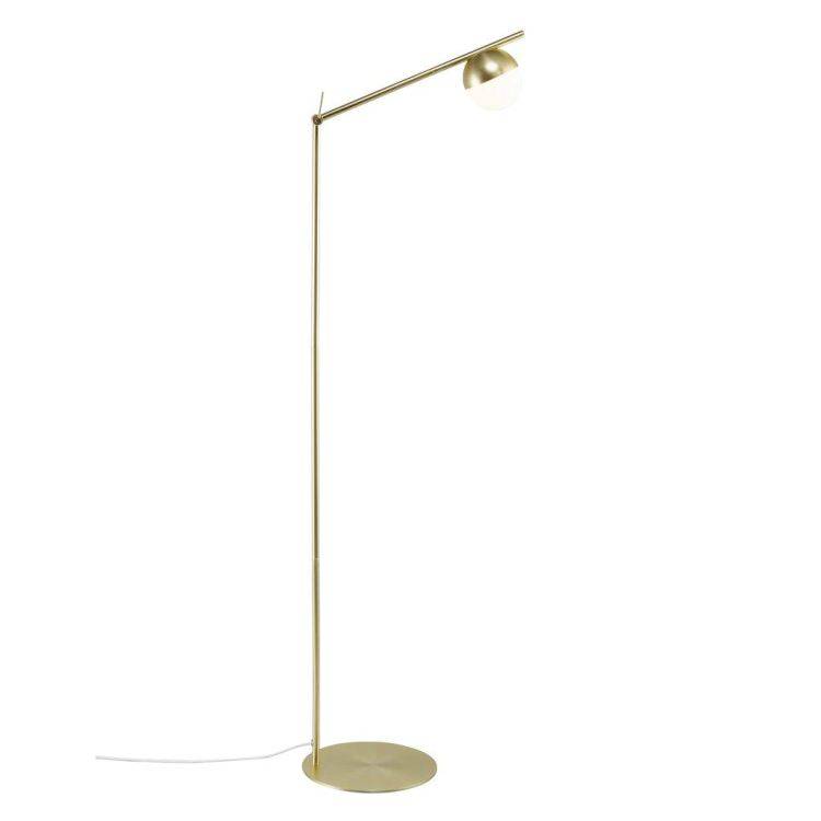 Nordlux Contina Floor Lamp Brass/Opal - Comet Lighting