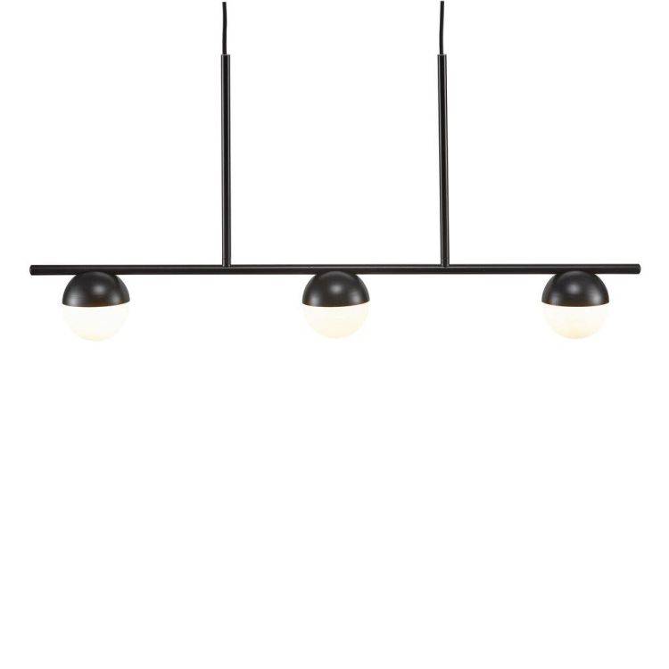 Nordlux Contina Pendant Ceiling Light Black/Opal - Comet Lighting