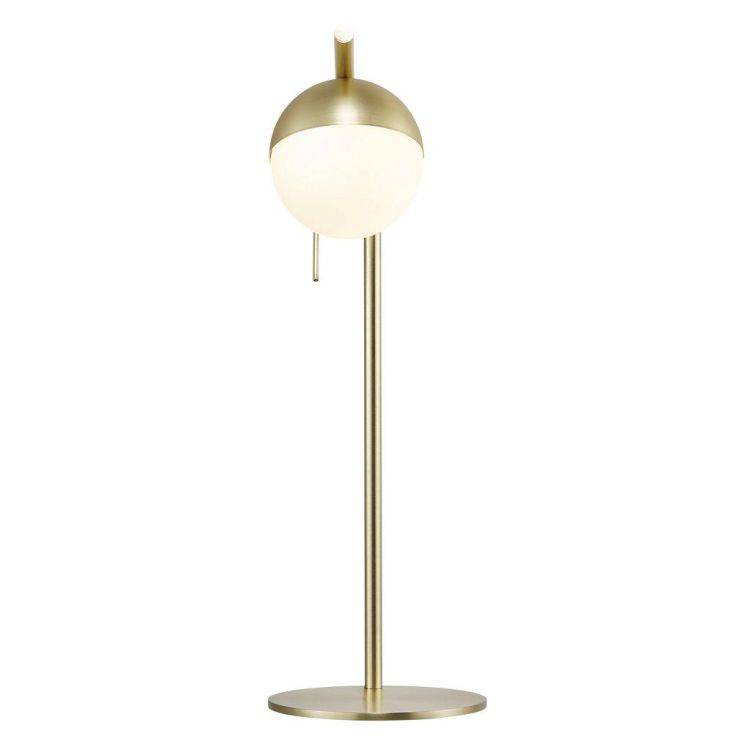 Nordlux Contina Table Lamp Brass/Opal - Comet Lighting