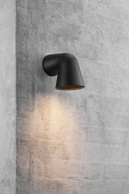 Nordlux Front Single Outdoor Wall Light Black - Comet Lighting
