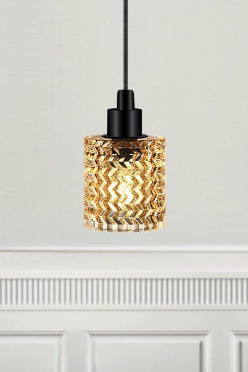 Nordlux Hollywood Pendant Ceiling Light Amber - Comet Lighting