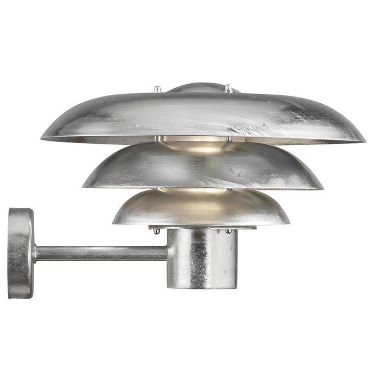 Nordlux Kurnos 35 Outdoor Wall Light Galvanised - Comet Lighting