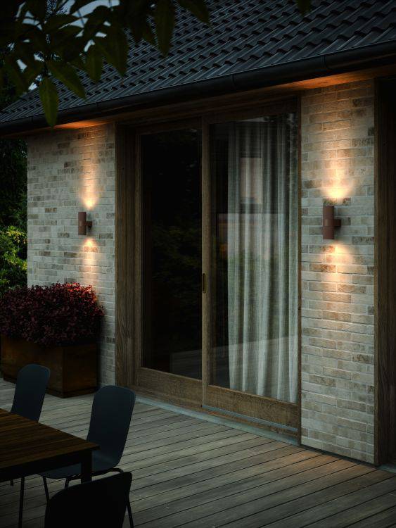 Nordlux Kyklop Ripple Wall light Rusty - Comet Lighting