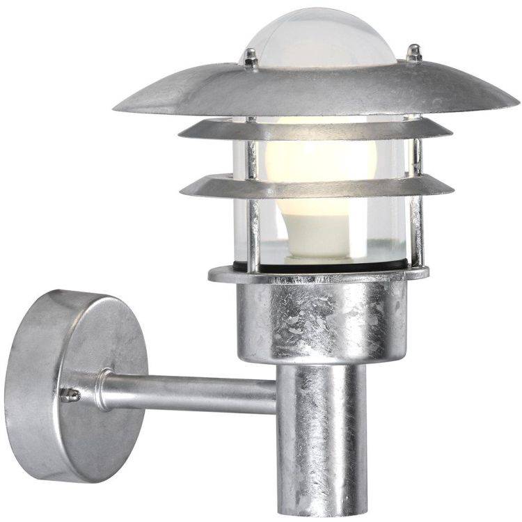 Nordlux Lønstrup 22 Outdoor Wall Light Galvanized - Comet Lighting
