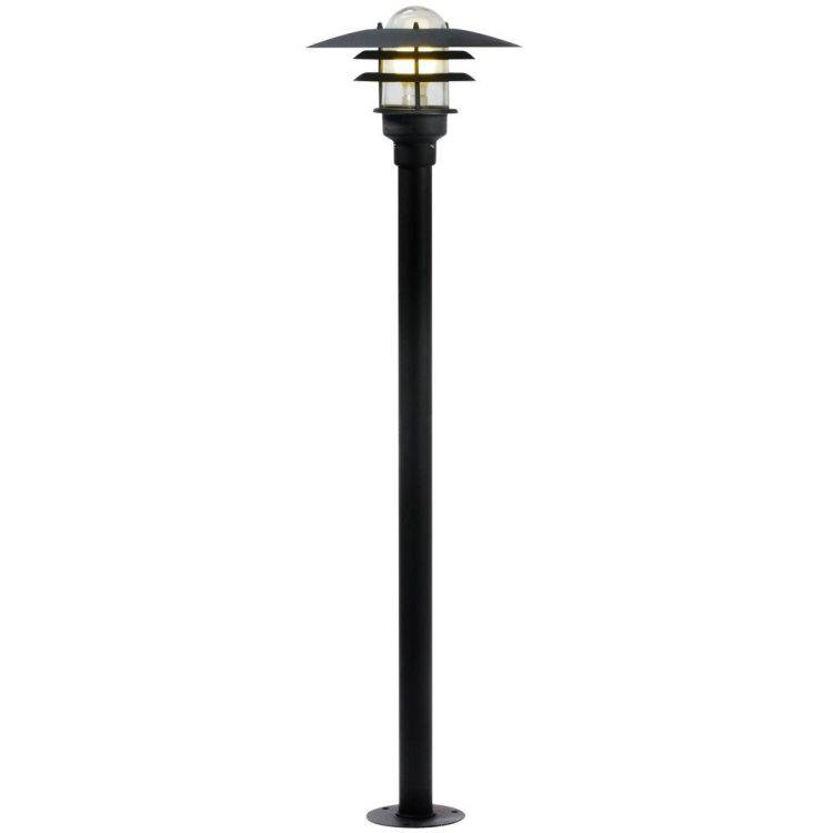 Nordlux Lønstrup 32 Outdoor Pillar Black - Comet Lighting