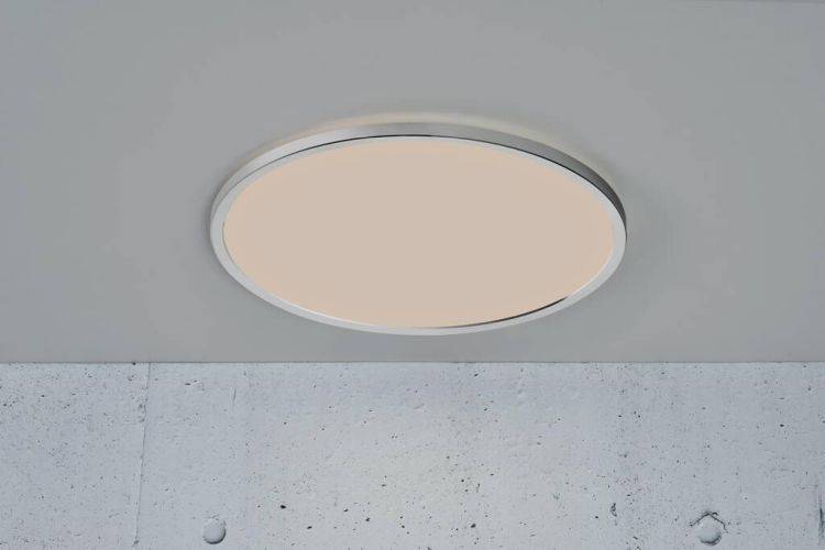 Nordlux Oja 42 IP54 BATH 3000K/4000K Flush Ceiling Light Chrome - Comet Lighting