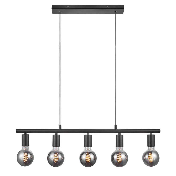 Nordlux Paco 5-Spot Pendant Black - Comet Lighting
