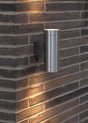Nordlux Tin Maxi Outdoor Wall 2-Light Aluminium - Comet Lighting