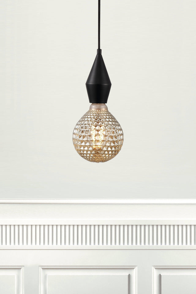 Deco E27 | G125 Avra | 2200 Kelvin | 200 Lumen | Light Bulb | Smoked - Comet Lighting