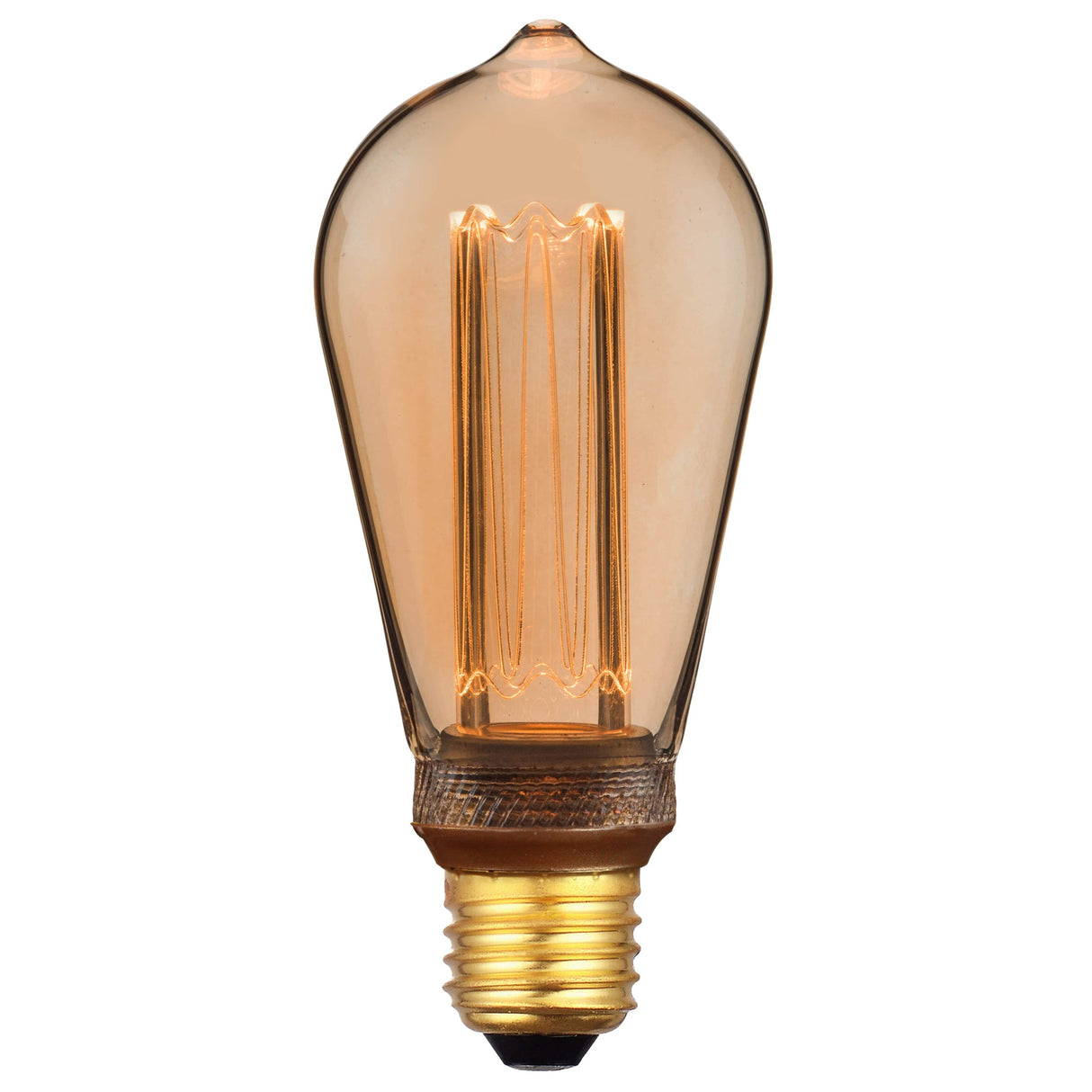 Deco E27 | ST64 Retro | Dim | 1800 Kelvin | 120 Lumen | Light Bulb | Gold colour - Comet Lighting