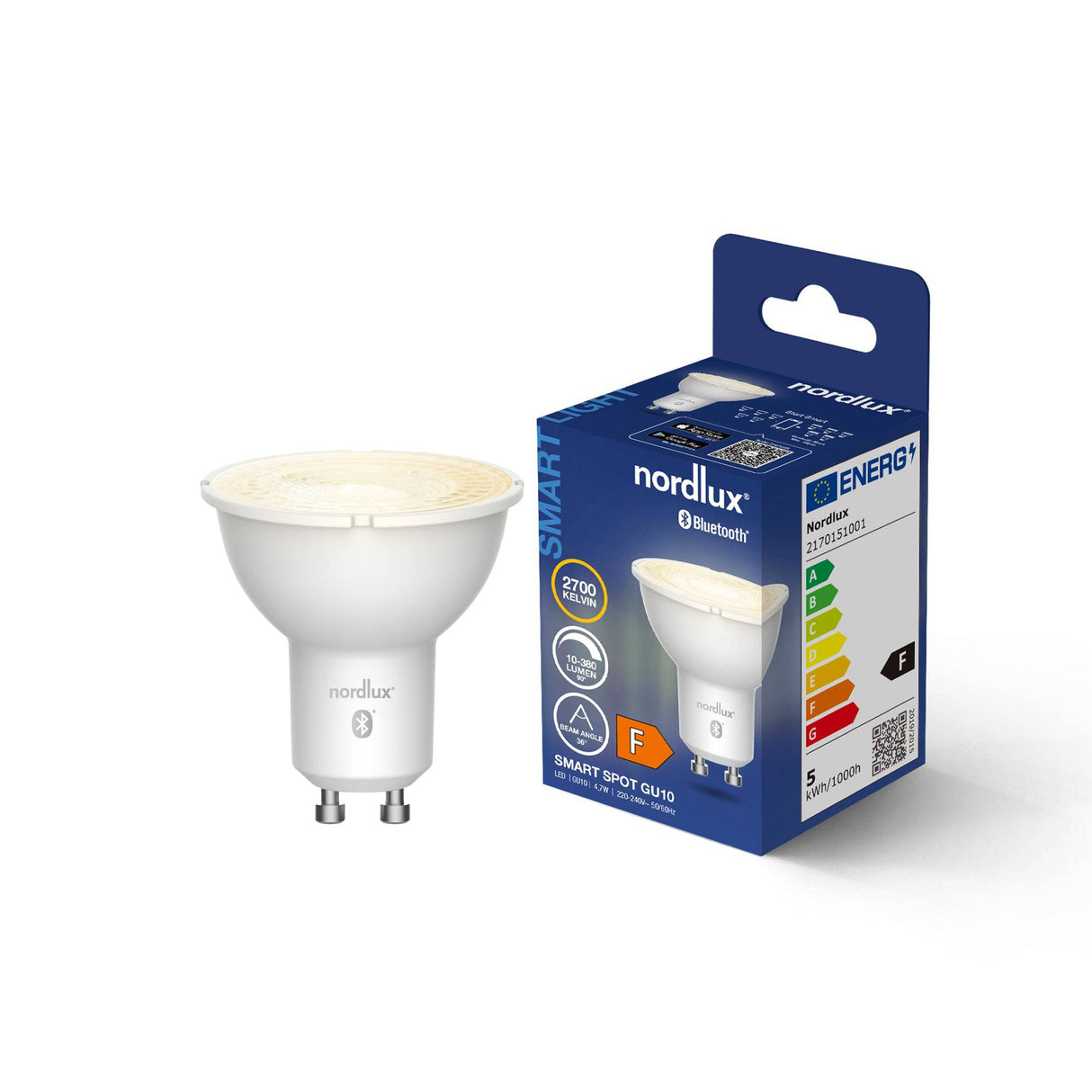 Smart GU10 | PAR16 | 2700 Kelvin | 380 Lumen | Light Bulb | Clear - Comet Lighting