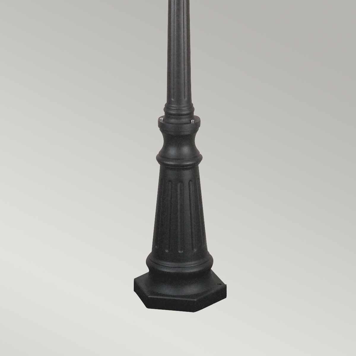 Norfolk Outdoor 3lt Lamp Post Black - Comet Lighting