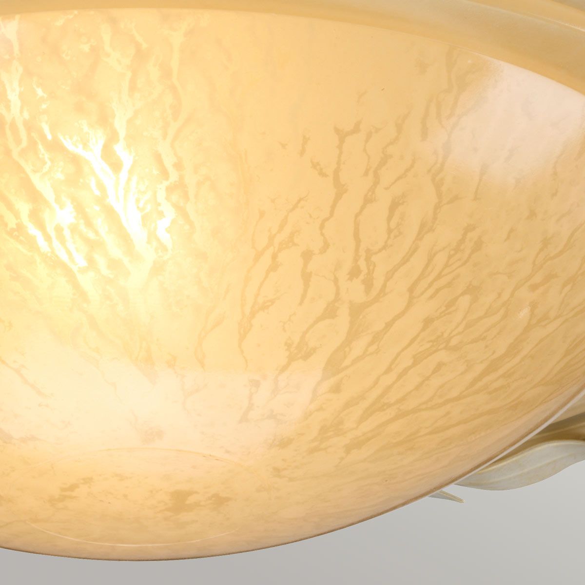 Olivia 1 Light Flush - Ivory/Gold - Comet Lighting