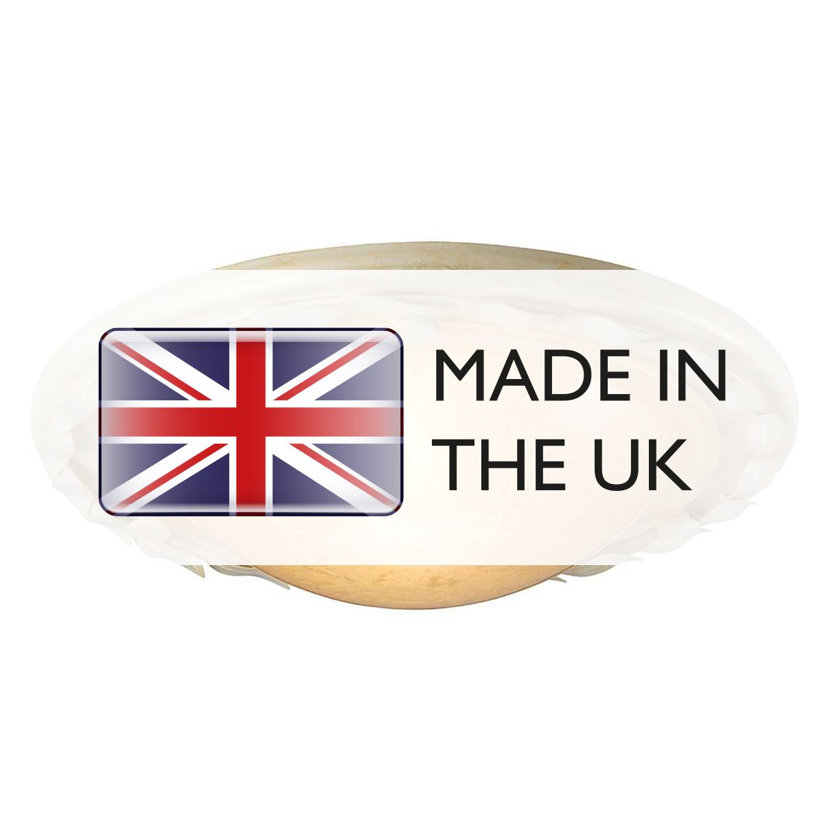 Olivia 1 Light Flush - Ivory/Gold - Comet Lighting