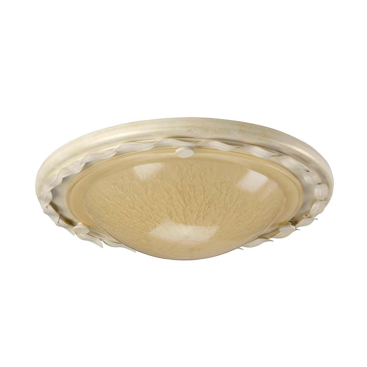 Olivia 1 Light Flush - Ivory/Gold - Comet Lighting