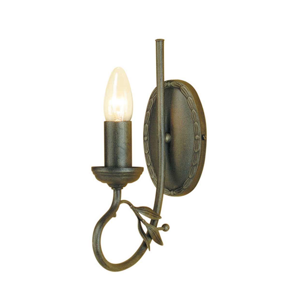 Olivia 1 Light Wall Light - Black/Gold - Comet Lighting
