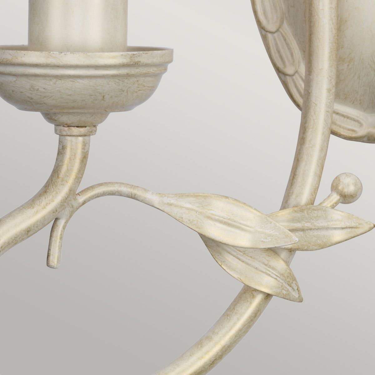 Olivia 2 Light Wall Light - Ivory/Gold - Comet Lighting