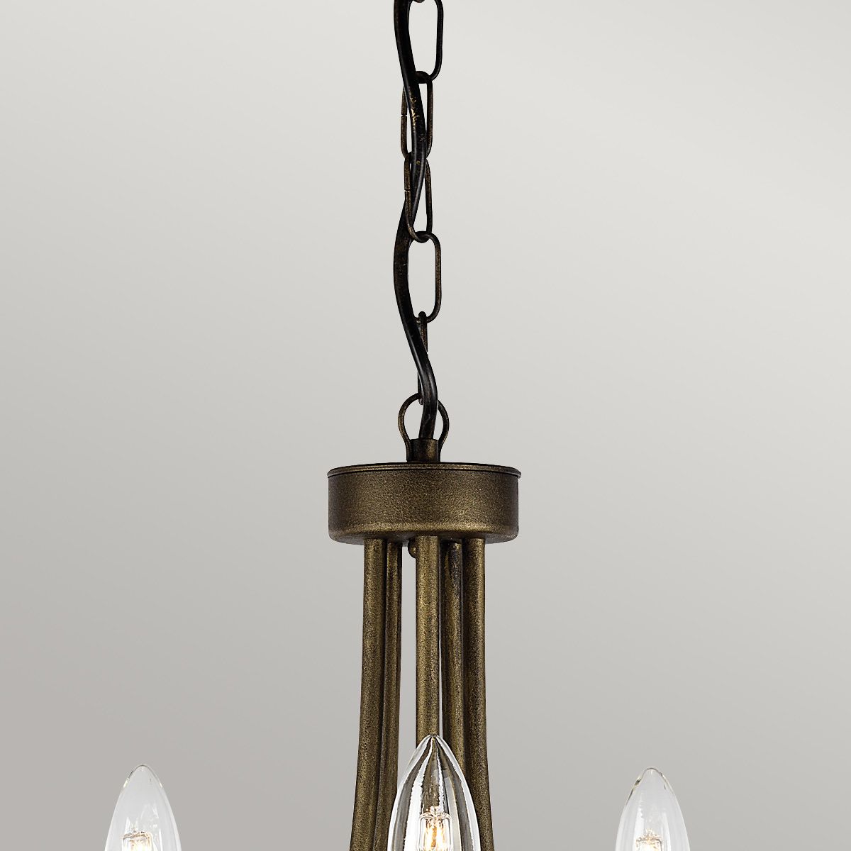 Olivia 5 Light Chandelier - Black/Gold - Comet Lighting