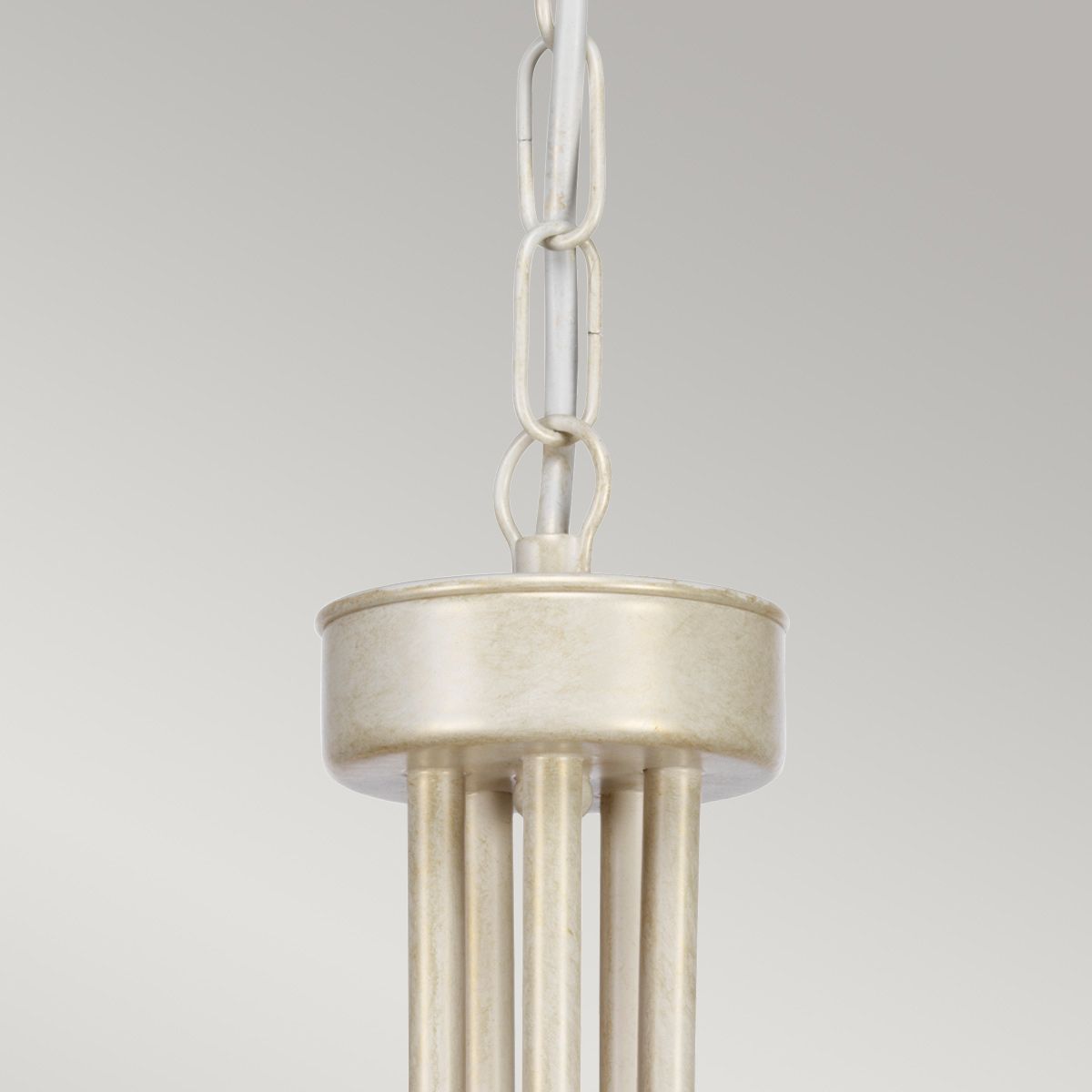Olivia 5 Light Chandelier - Ivory/Gold - Comet Lighting