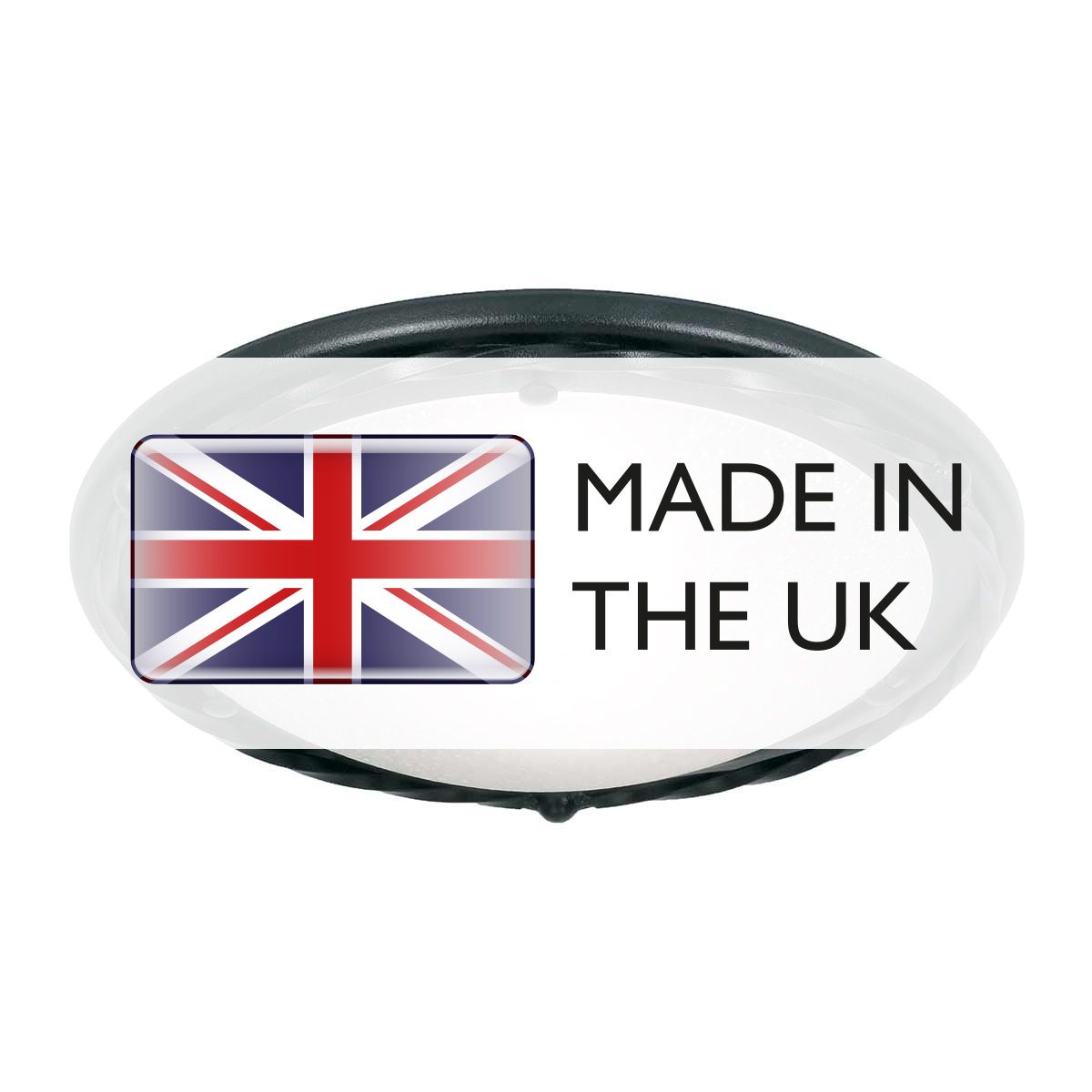 Pembroke 1 Light Flush Light Style B - Black - Comet Lighting