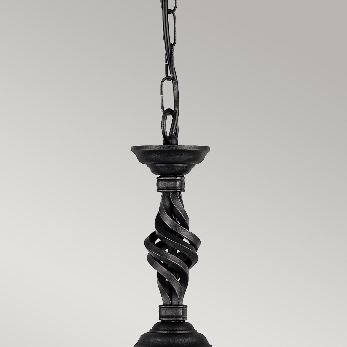 Pembroke 1 Light Pendant - Black - Comet Lighting
