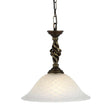Pembroke 1 Light Pendant - Black/Gold - Comet Lighting