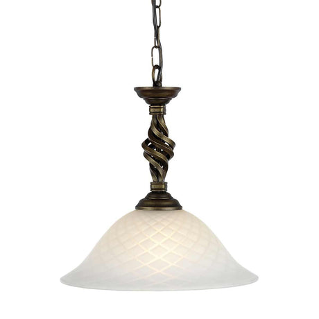 Pembroke 1 Light Pendant - Black/Gold - Comet Lighting