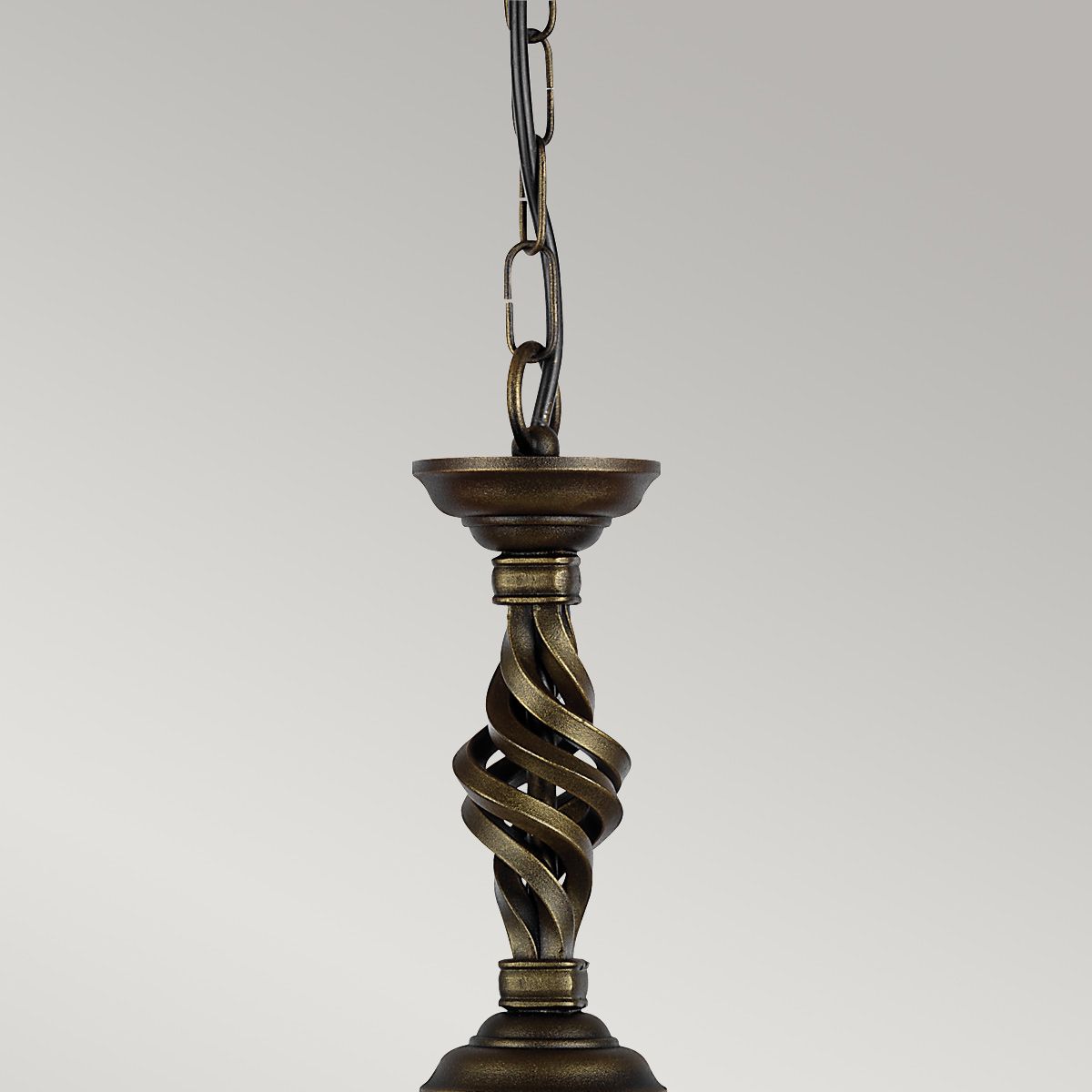 Pembroke 1 Light Pendant - Black/Gold - Comet Lighting